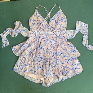 Saints and Secrets V-Neck Floral Jumper